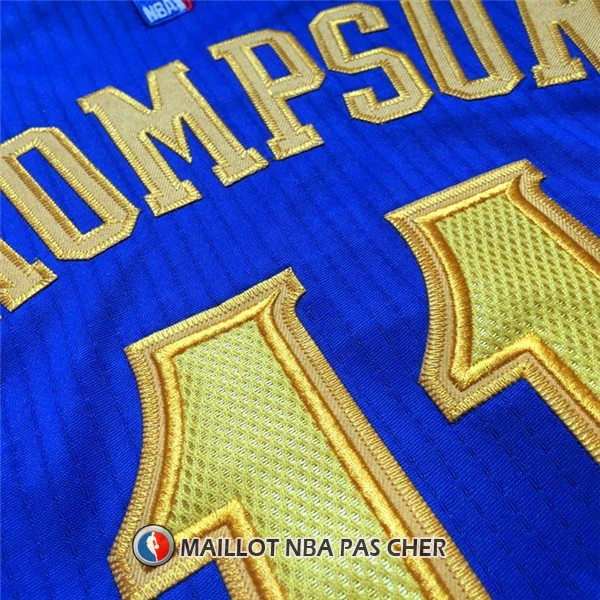 Maillot Authentique Golden State Warriors Thompson 11 Bleu